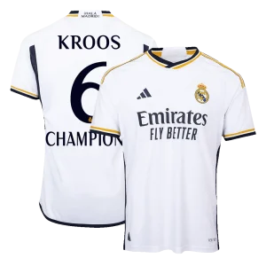 Camisola Versão Jogador CHAMPIONS KROOS #6 Real Madrid Casa 2023/24