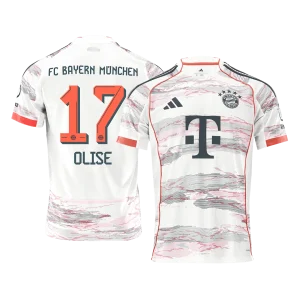 OLISE #17 Bayern Munich Fora Camisa 2025/26 Branco
