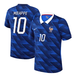 Versão do Jogador MBAPPE #10 França Casa Copa do Mundo Futebol Camisas 2026 Azul