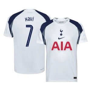 Jogador XAVI #7 Tottenham Hotspur Casa UCL Futebol Camisas 2025/26 Branco - UCL