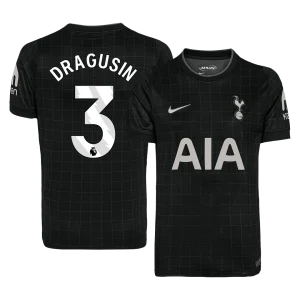 DRAGUSIN #3 Tottenham Hotspur Fora Camisa 2025/26 Preto