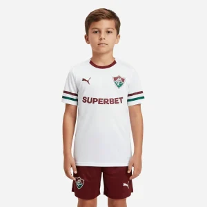Conjunto Infantil Fluminense Away branca 2026