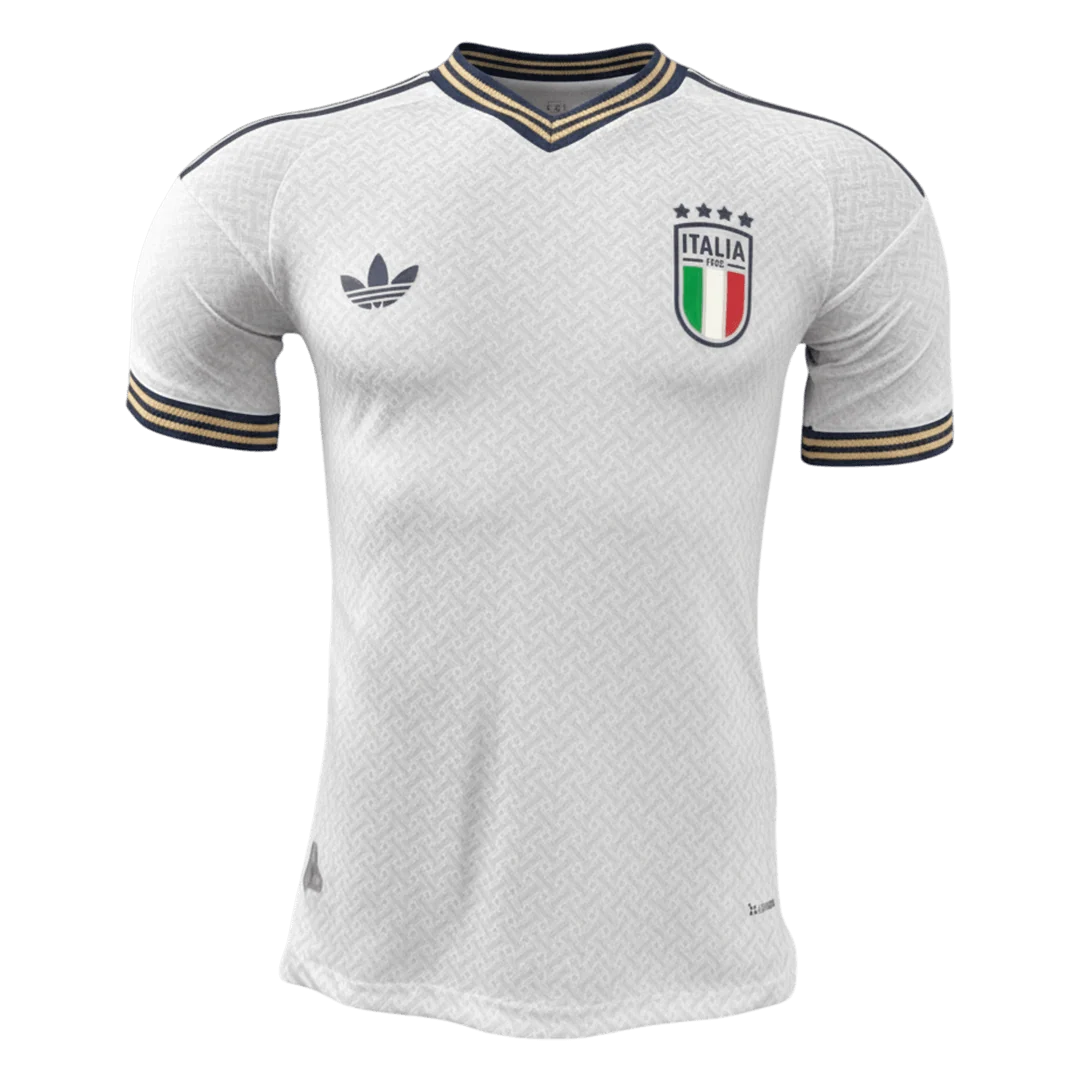 Versão do Jogador Itália Fora Copa do Mundo Futebol Camisas 2026 Branco - Image 2