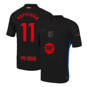 RAPHINHA #11 Barcelona Camisola Jogador Alternativa Logótipo do Spotify sem texto
