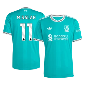 M.SALAH #11 Liverpool Fora Terceira Camisa 2025/26 Verde
