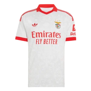 Versão do Jogador Benfica Fora Futebol Camisas 2026/27 Branco