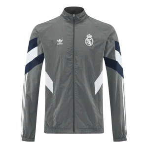 Real Madrid Jaqueta Corta-Vento 2025/26 Cinza