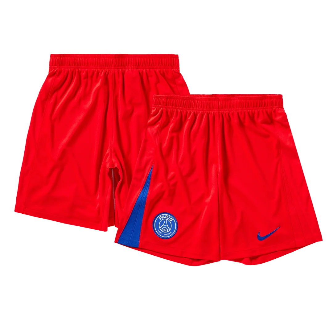 PSG Fora Terceira Camisa Conjunto(Camisa+Calções+Meias) 2025/26 Vermelho - Image 5