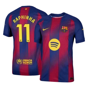 Jogador RAPHINHA #11 Barcelona Casa Futebol Camisas 2025/26