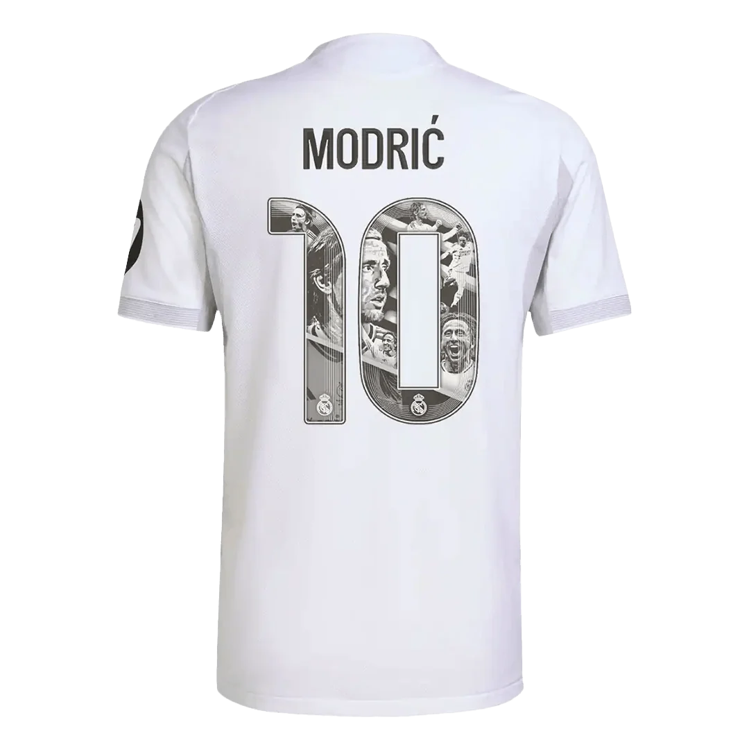 Jogador MODRIĆ Special #10 Real Madrid Casa Especial Especial Futebol Camisas 2025/26 Branco - Image 4