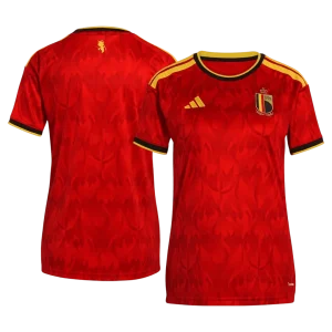 Mulheres Bélgica Principal Camisa Copa do Mundo 2026 Vermelho