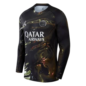 PSG Manga comprida Camisa 2025/26 Preto