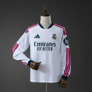 Camisola Real Madrid branca Home 2026/27 - MANGA LONGA