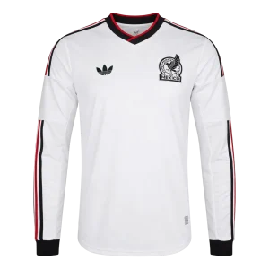 México Fora Manga comprida Camisa 2026 Branco