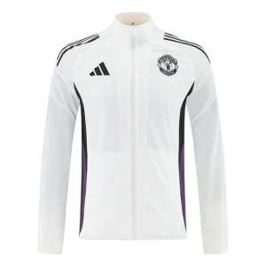 Manchester United Jaqueta Corta-Vento 2025/26 Branco