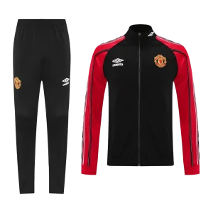 Manchester United Treino Jaqueta Conjunto (Jaqueta + Calças) 2025/26 Vermelho&Preto