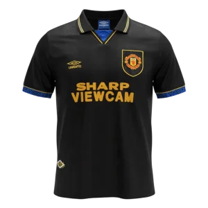 Retrô Manchester United Fora Camisa 1993/94 Preto