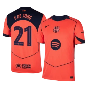 F.DE JONG #21 Barcelona Fora Terceira Camisa 2025/26 UCL