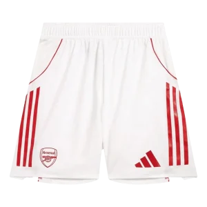 Jogador Arsenal Casa Calções 2025/26 Branco