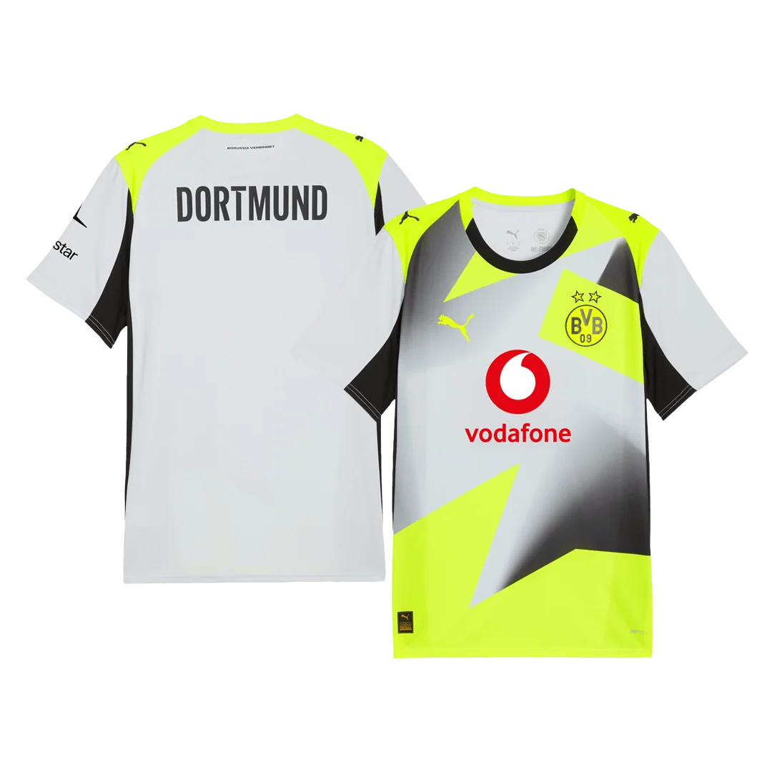 Borussia Dortmund Fora Camisa de Futebol 25/26 Cinza