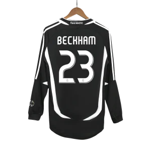 Real Madrid BECKHAM #23 Camisola Retro Fora 2006/07