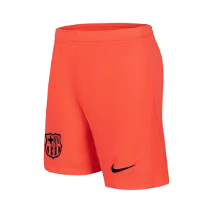 Barcelona Fora Terceira Calções 2025/26 Laranja