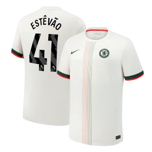 ESTÊVÃO #41 Chelsea Fora Camisa 2025/26 Branco