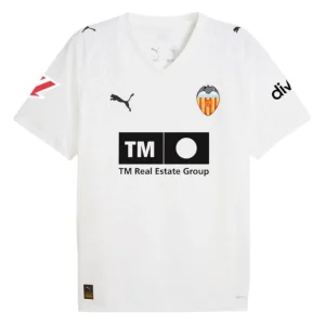 Camisola Valencia principal branca 2025/26