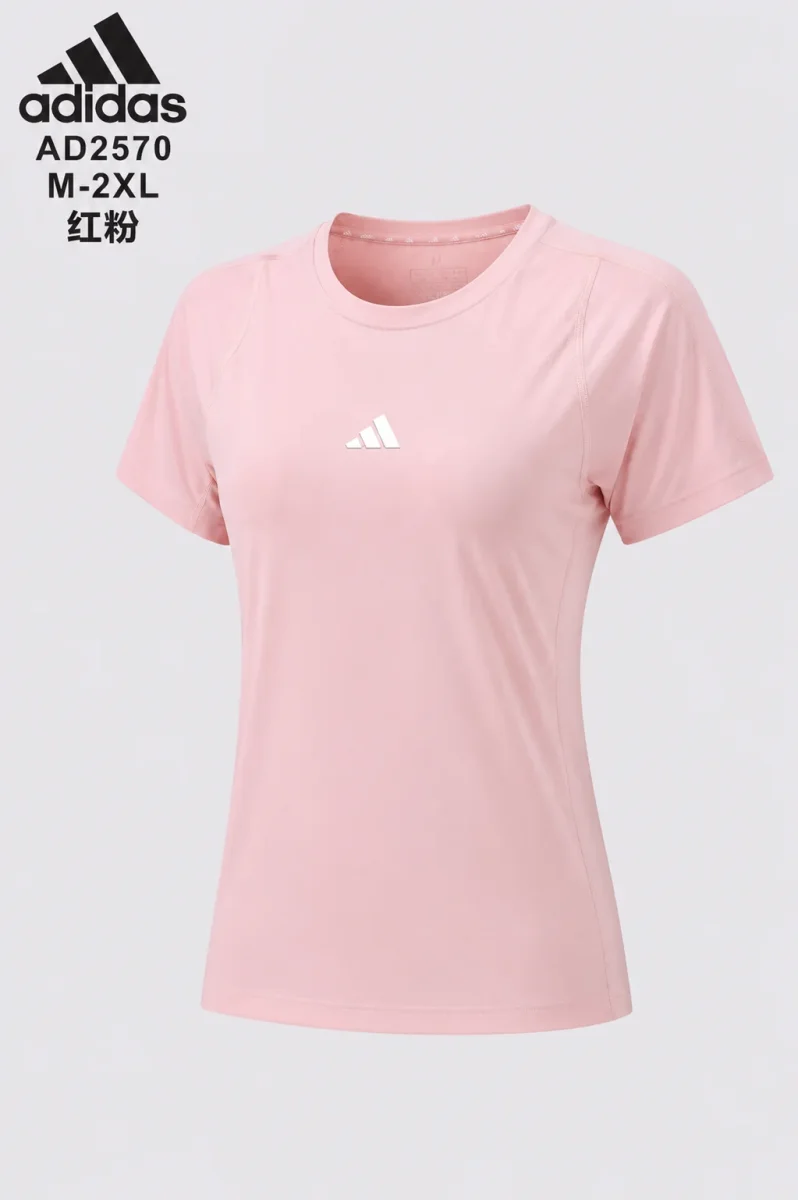 T-SHIRT ADIDAS MULHER - ROSA #2570