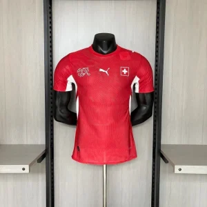 Camisola Suíça principal copa do mundo 2026 vermelha - PLAYER