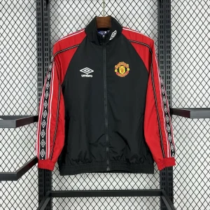 CORTA VENTO MANCHESTER UNITED - PRETO E VERMELHO