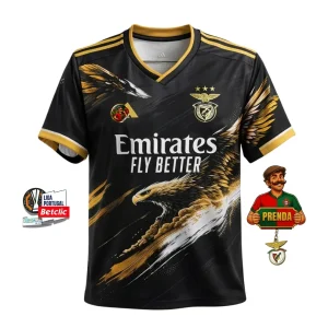 Camisola Águia concept exclusiva preta e dourada 2026/27 - LANÇAMENTO
