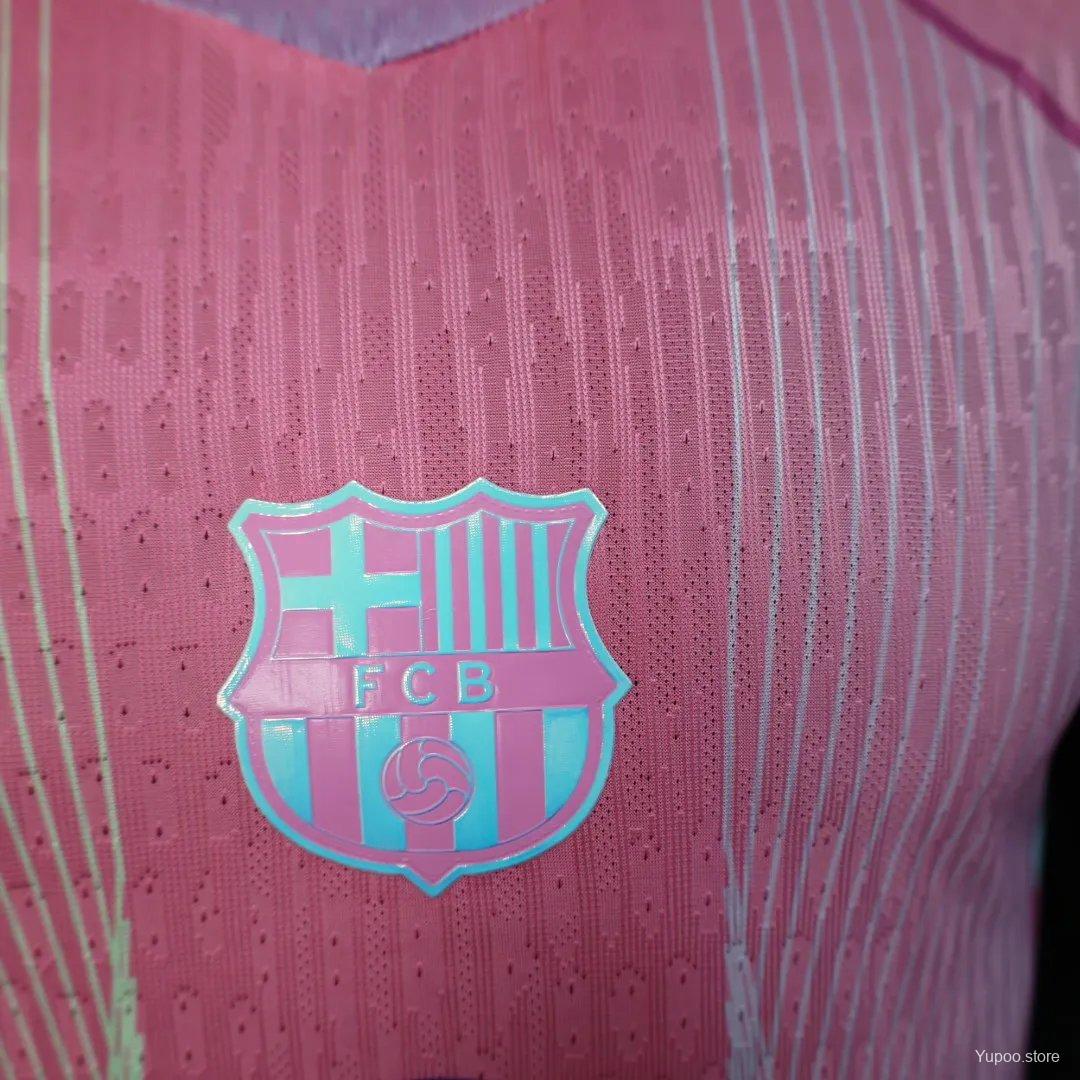 CAMISOLA BARCELONA ROSA EDIÇÃO ESPECIAL NIKE 25/26 (VERSÃO JOGADOR) - Image 6