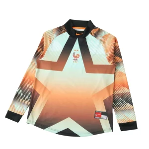 Camisola França guarda redes manga longa Copa do Mundo 2026 - laranja/verde