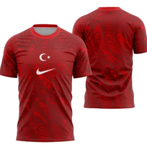 Camisola Seleção da Turquia principal vermelha - Copa do Mundo 2026