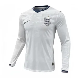 Camisola Seleção da Inglaterra MANGA LONGA principal branca - Copa do Mundo 2026