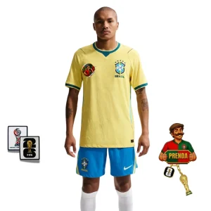 Camisola Brasil principal copa do mundo 2026 amarela - PLAYER
