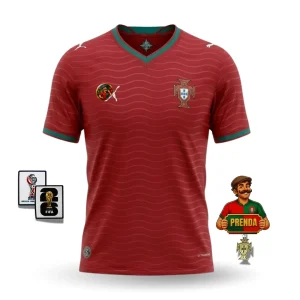 Camisola Seleção de Portugal RONALDO 7 principal COPA DO MUNDO 2026 - vermelha