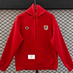 SWEATSHIRT SL BENFICA VERMELHA X ADIDAS ORIGINALS COM CAPUZ 25/26 – UNISSEXO
