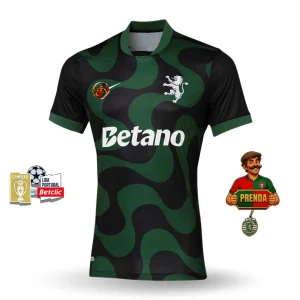 Camisola alternativa 2025/26 preto e verde