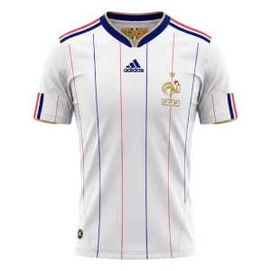 Retrô França Fora Camisa 2010 Branco