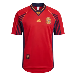Retrô Espanha Casa Camisa 1998 Vermelho
