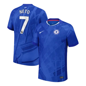 Jogador NETO #7 Chelsea Casa Futebol Camisas 2025/26 Azul