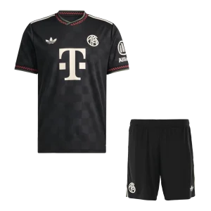Bayern Munich Fora Terceira Camisa Conjunto (Camisola + Calções) 2025/26- Preto