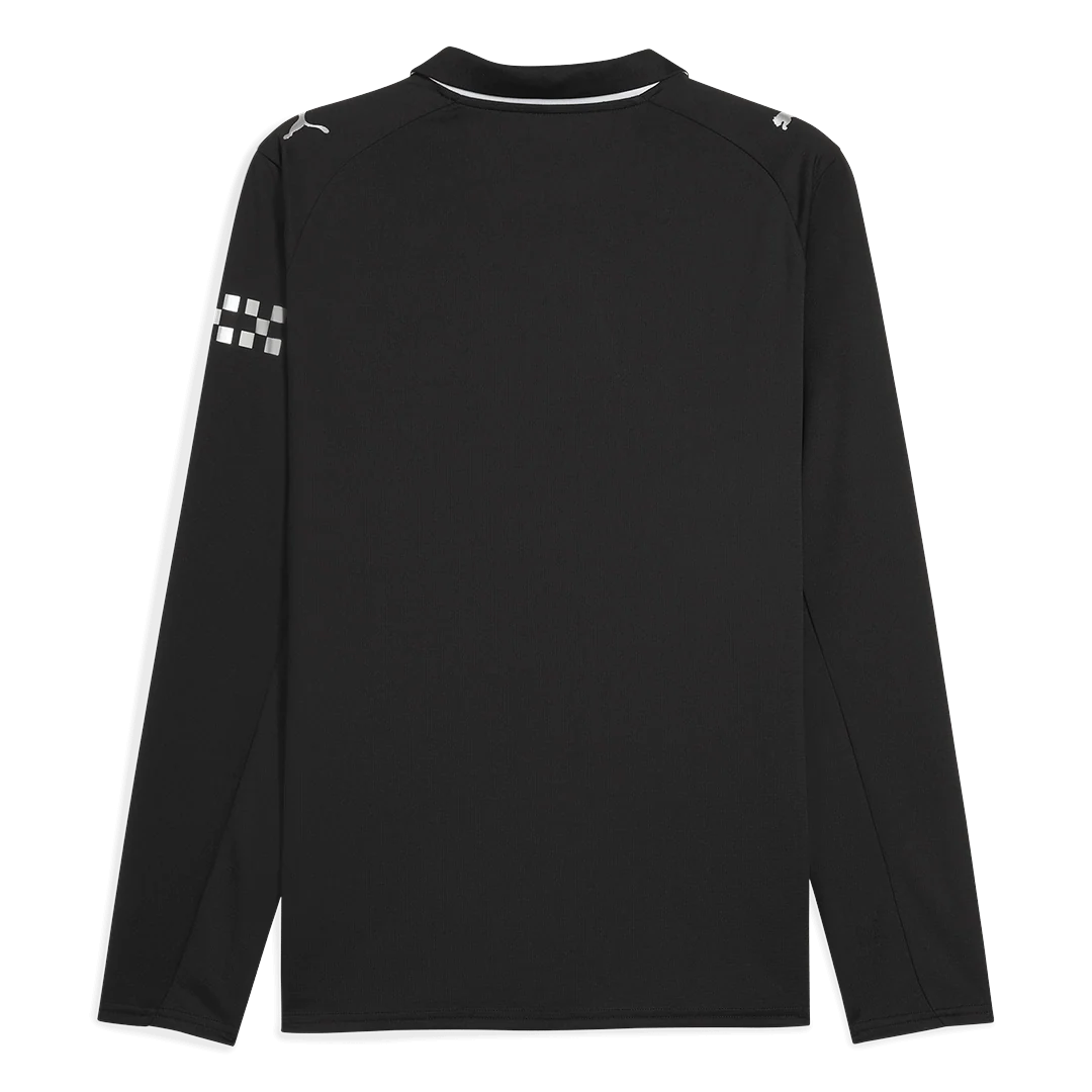 Manchester City Fora Manga comprida Camisa 2025/26 Preto - Image 4