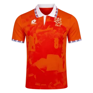 Retrô Países Baixos Casa Camisa 1996 Laranja