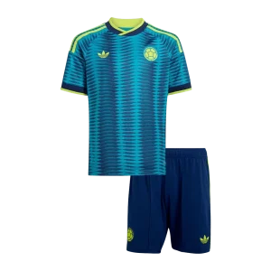Colômbia Infantil  Fora Copa do Mundo Futebol Camisa Conjunto (Camisa+Shorts) 2026 Azul