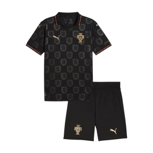 Portugal Copa do Mundo Especial Camisa Conjunto(Camisa+Calções) 2026 Preto