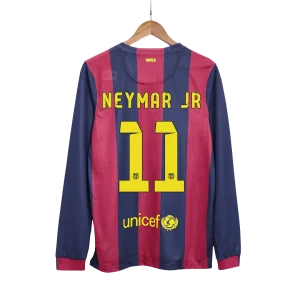 Camisola retro NEYMAR JR #11 Barcelona Casa manga comprida 2014/15