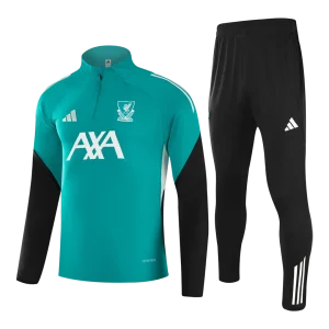 Liverpool Infantil Zíper Moletom Conjunto (Top+Pants) 2025/26 Verde